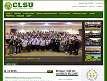 Tablet Screenshot of clsu.edu.ph